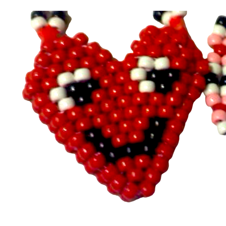 Heart Smiley Face Pouch Necklace Hold Your Important Items Credit Cards ID Cards Kandi Necklace